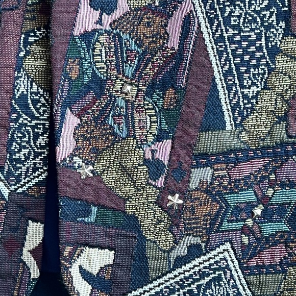 Men's Multicolor Patterned Vest - Picture 4 of 5